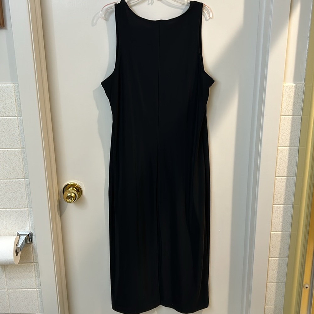 Willi Smith classic vintage sleeveless little black dress (LBD), dress, size L - Picture 3 of 5